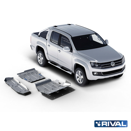 Juego de protecciones (Radiador, Motor, Caja de cambios, Caja de transferencia, Depósito de combustible) Volkswagen Amarok 2010-2016; 2 l. / diesel